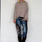 Rollkragenpullover - taupe
