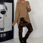 Basic Shirt mit Rundhalsausschnitt - camel