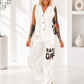 Weste BACK OFF - off white