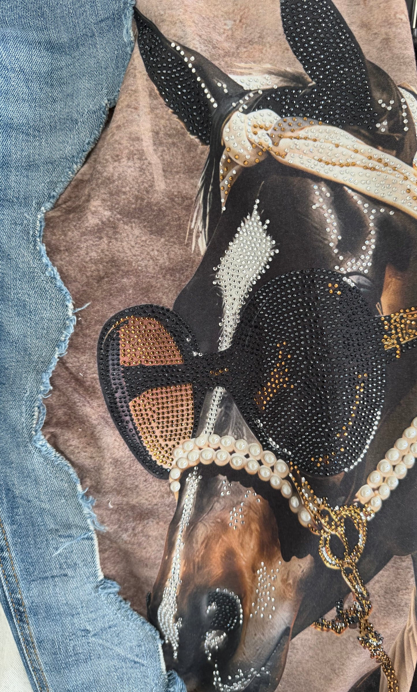 Jogg-Jeans im Used Look Horse - denim