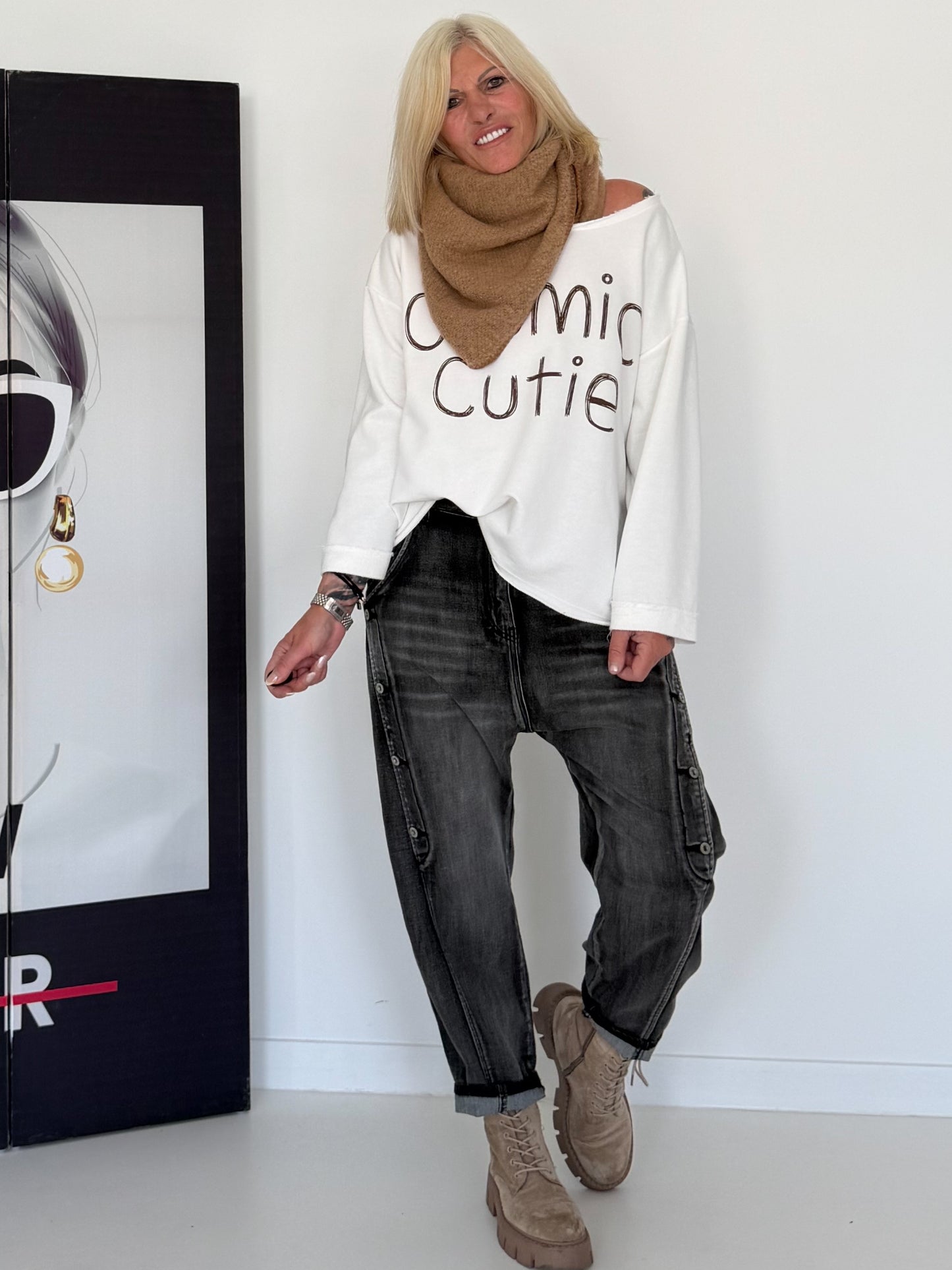 Sweater Cosmic Cutie - weiss
