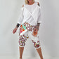 Short baggy shorts with overlap - beige