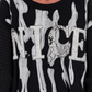 Sweater Nice mit Strickeinsätzen - schwarz