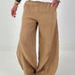 Balloon Linen Trousers - camel