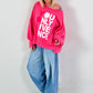Sweatshirt Modell "YOLO" - pink