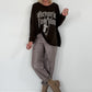 Sweater Memories Fade Glow - mokka