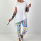 Asymmetrical T-shirt - white
