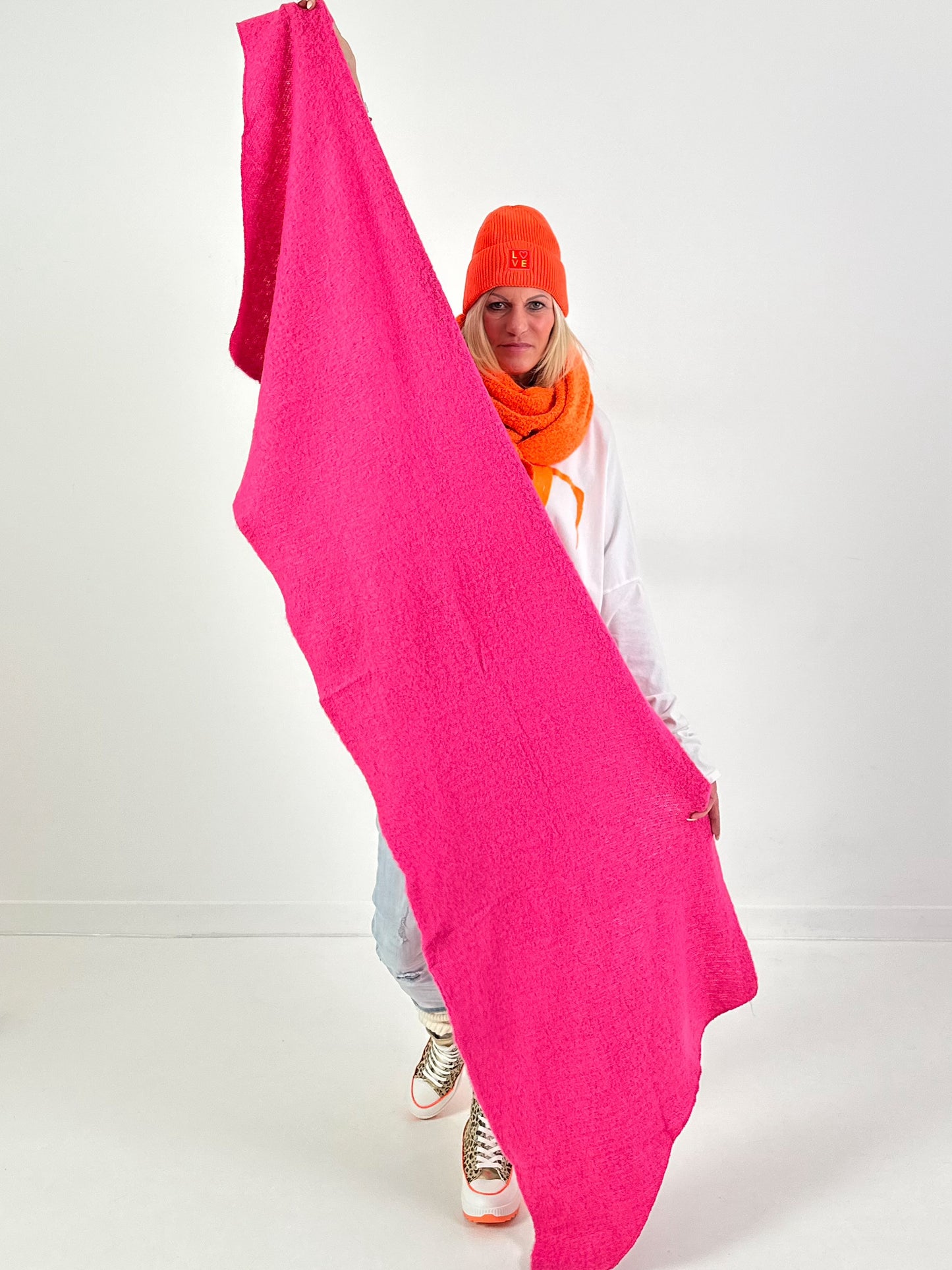 Sjaalmodel "Soft Snug" - roze