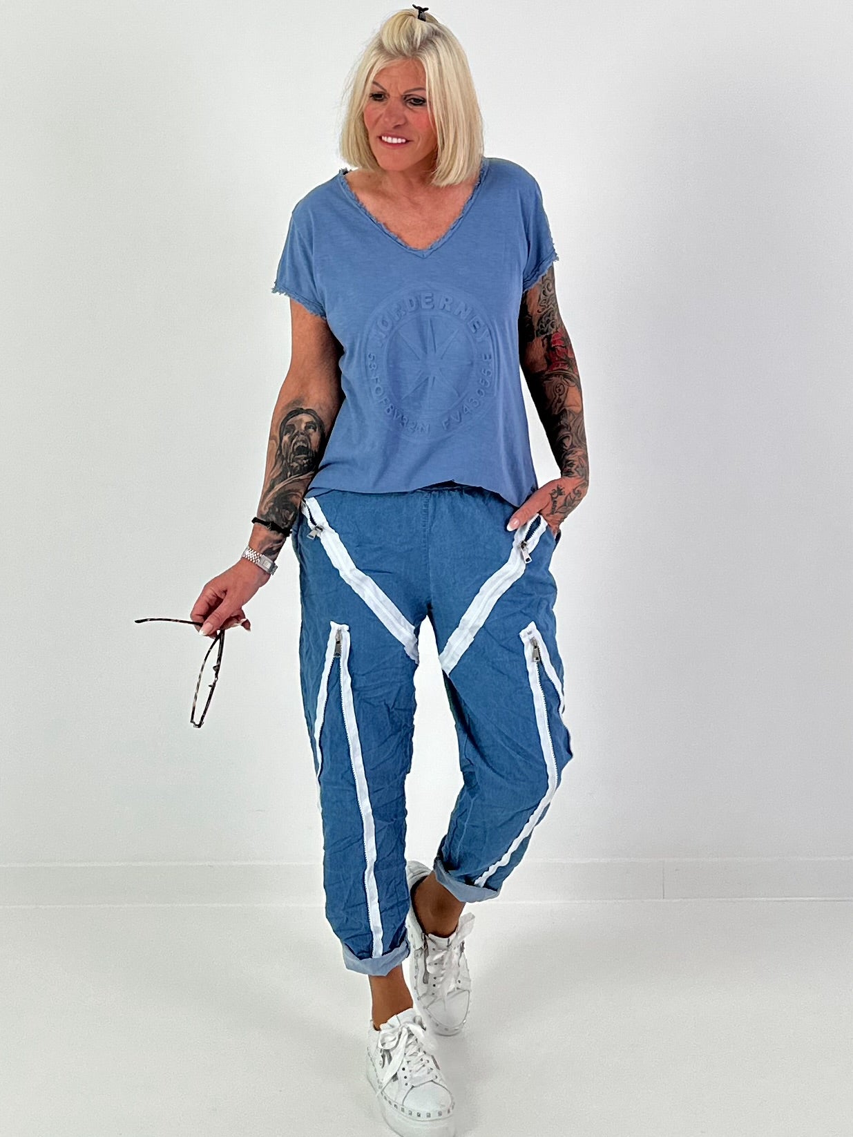 T-Shirt Norderney - denim blue