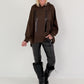 Oversized Hoodie YEAH - mokka