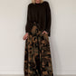 Weicher Oversized Pullover mit Rundhalsausschnitt - mokka