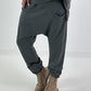 Sweat Baggy mit Tasche - anthrazit