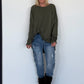 Oversized Shirt Style - oliv