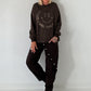 Sweater Good vibes only - mokka