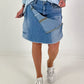 2-in-1 denim shorts