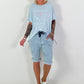 T-Shirt Unique - hellblau