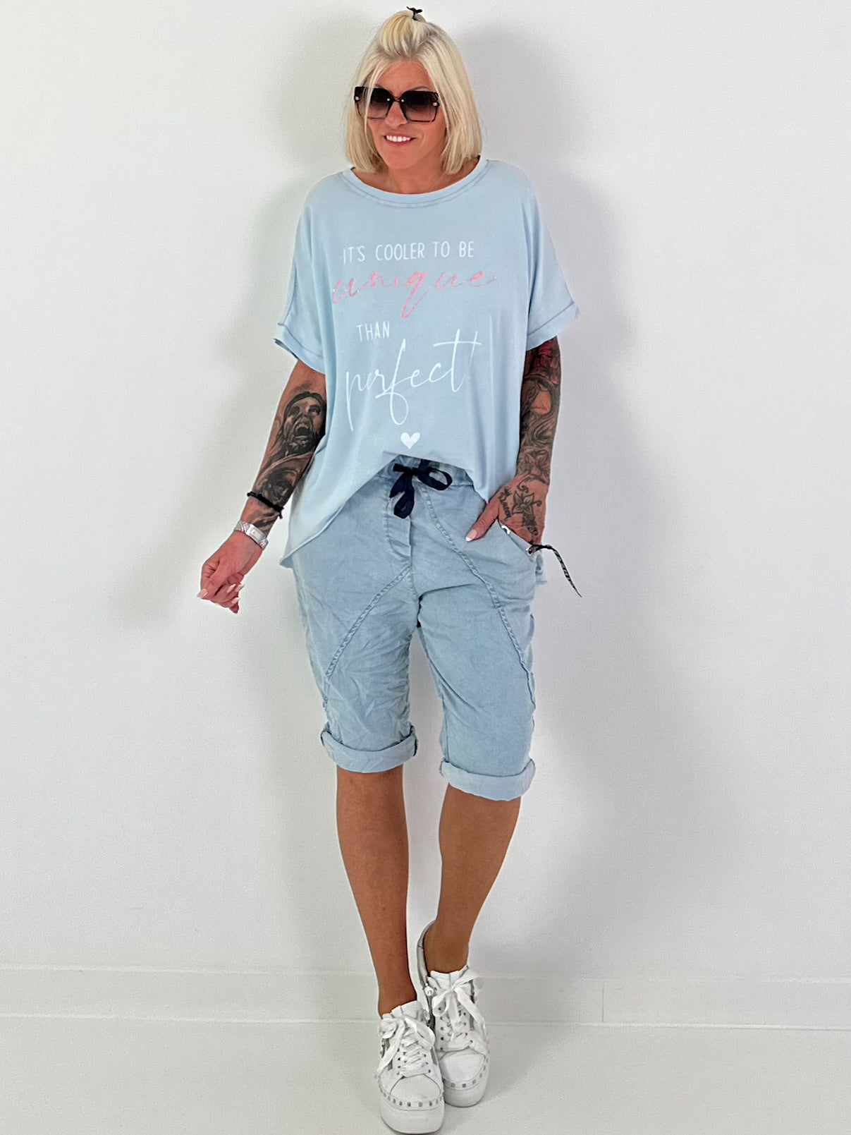 T-Shirt Unique - hellblau