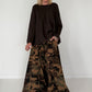 Weicher Oversized Pullover mit Rundhalsausschnitt - mokka