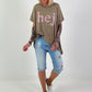 T-shirt Hej - chocolate