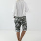 Ballon Jacke mit raffiniertem Kragen - weiss