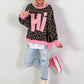 Sweater model "Hi" - leo-pink