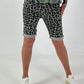 Kurze Hose im Leo Look- khaki