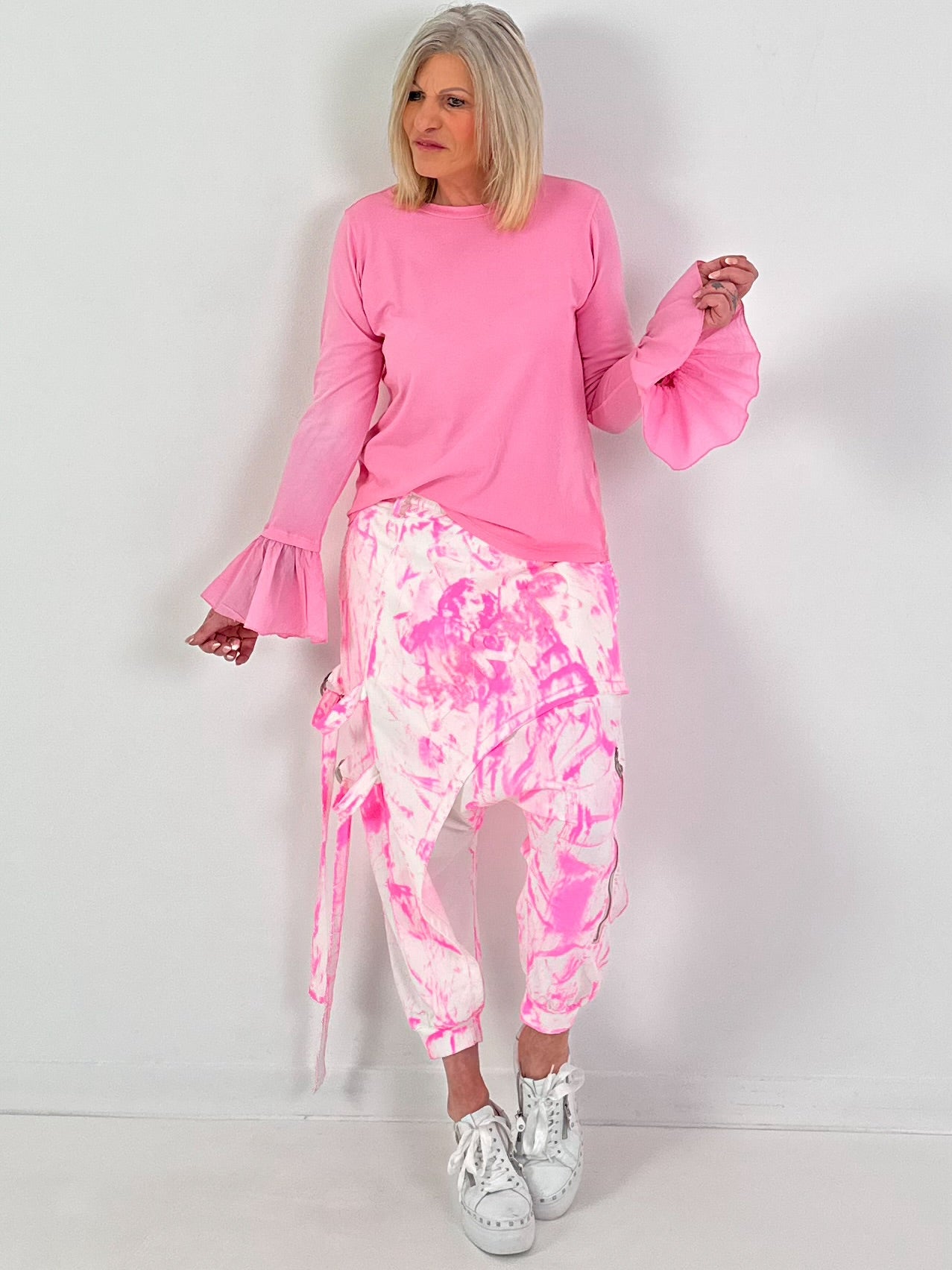 Shirt mit Volantärmeln - 5 Farben