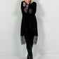 Lace dress, model "Univers You" - black