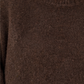Kuschelig kastiger Pullover - mokka