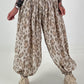 Leichte Pumphose mit stylischem Print  - beige-mehrfarbig