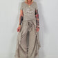 T-Shirt mit transparenten Pailletten - taupe