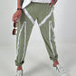 Hose mit Zipper-Details - khaki