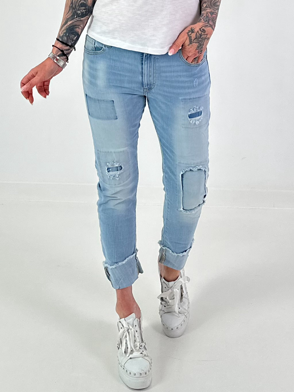 Used look jeans - denim
