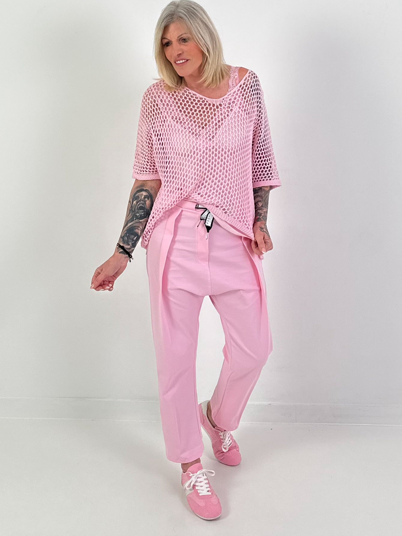 Gehaakt shirt - roze