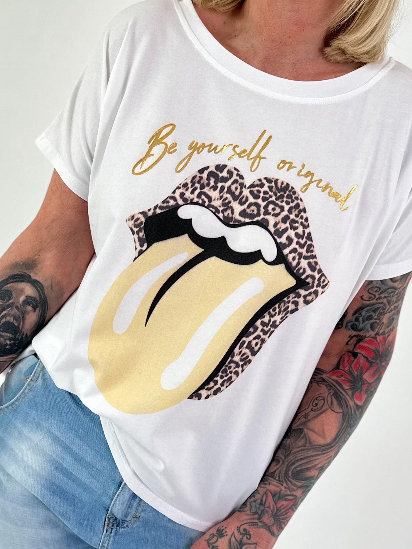 T-Shirt Be Yourself - white
