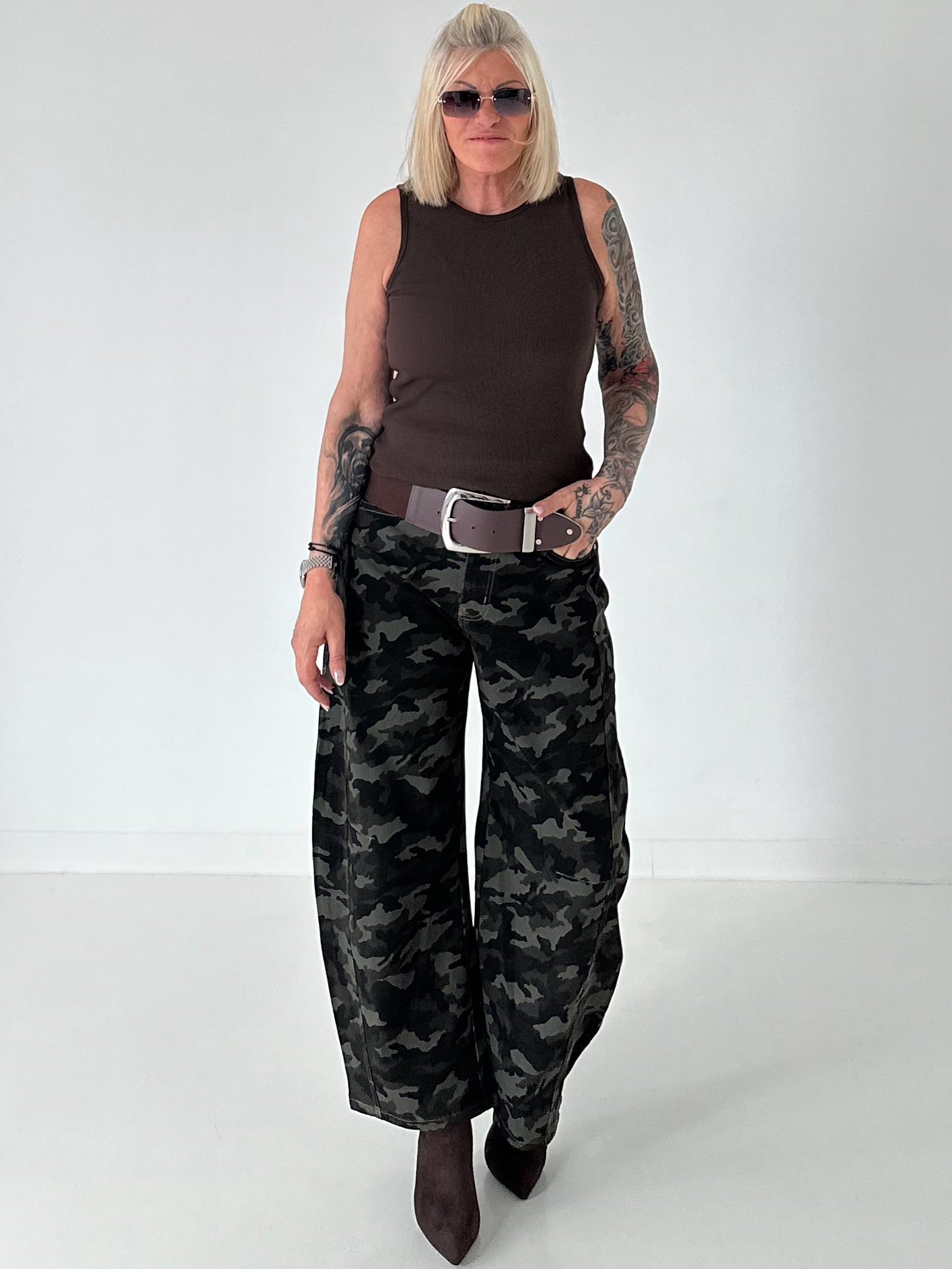 Ripp Tank Top  - mokka
