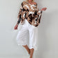 Sweatshirt model "Lace Whisper" - beige