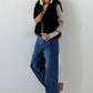 Stylische fake Fell Weste - schwarz