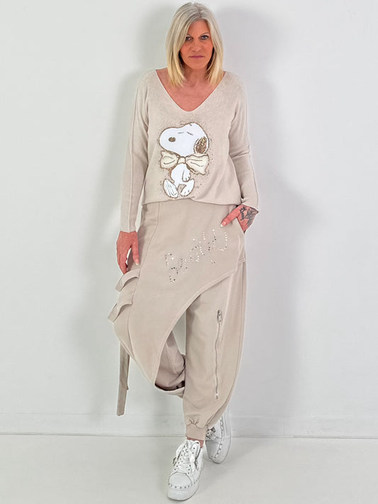 Pullover Modell "Cozy Cutie" - beige
