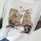 T-shirt Vespa - white-beige