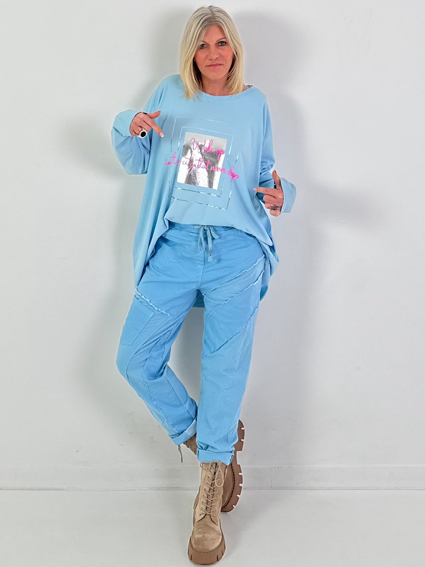 Hose Modell "Rough Flow" - blau