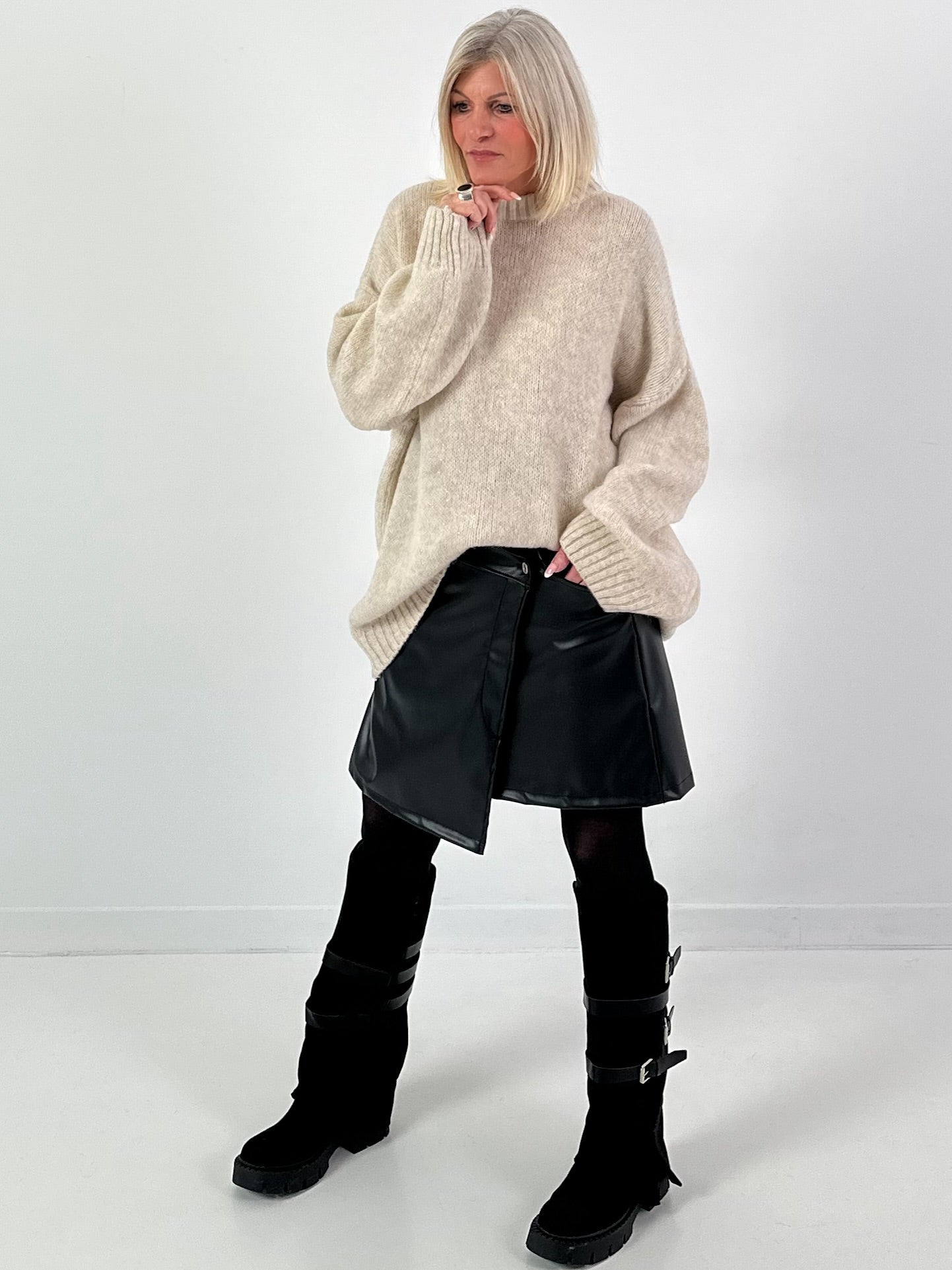 Pullover Modell "Shine Bright" - beige