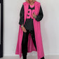 Bouclé Longweste - candypink