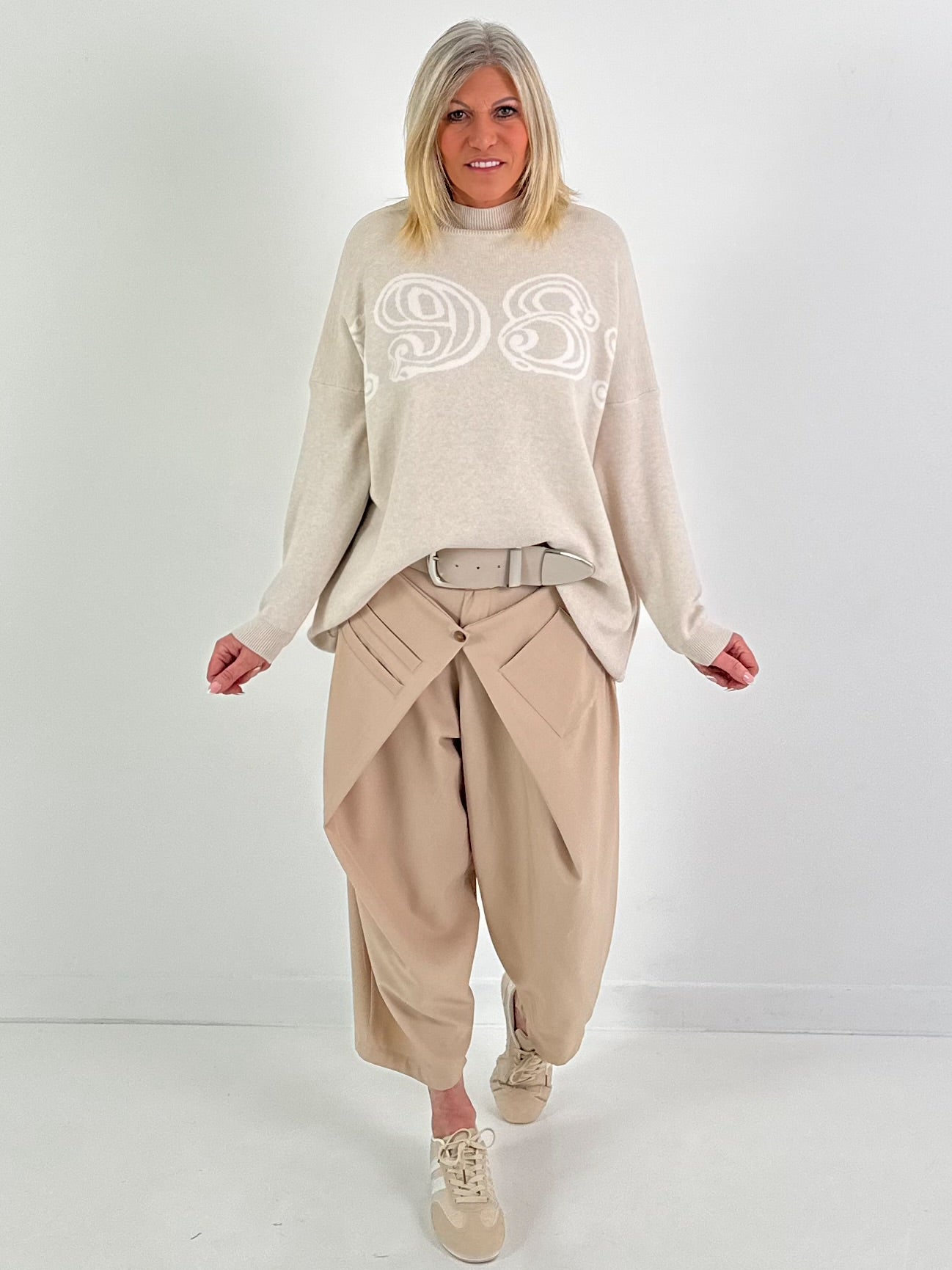 Gebreide trui 1981 - beige