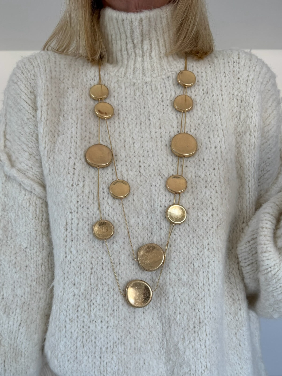 Statement-Kette im Layering-Look - gold