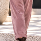 Weiche Ballon-Cordhose mit Gürtel - stone-washed-altrosa
