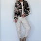 Bomberjacke im Camouflage-Look - oliv-beige-mehrfarbig