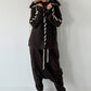 Cuddly knit cardigan with XXL fur collar - mocha