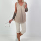 Pleated Top - Beige