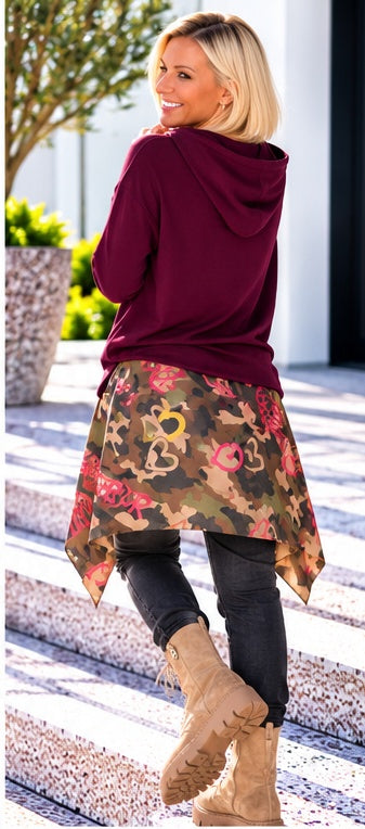 Waist Wrap in Wildlederoptik Be A Lover - mehrfarbig